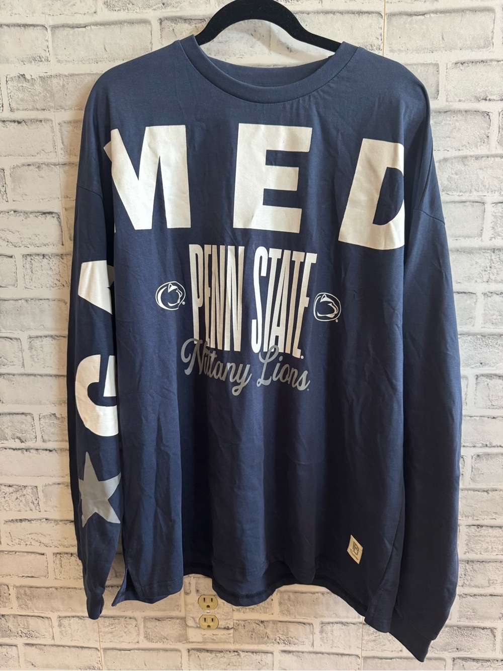 NWOT! Pressbox GAMEDAY PENN STATE oversized pullover Size OS